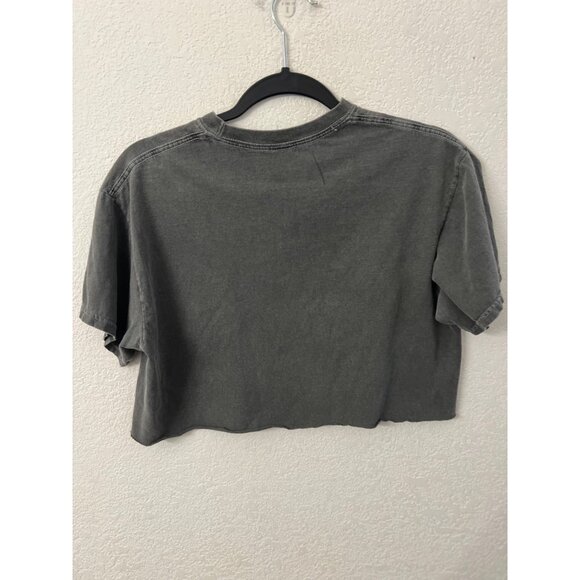 Def Leppard Distressed Graphic Tee Crop Top S - Picture 2 of 5